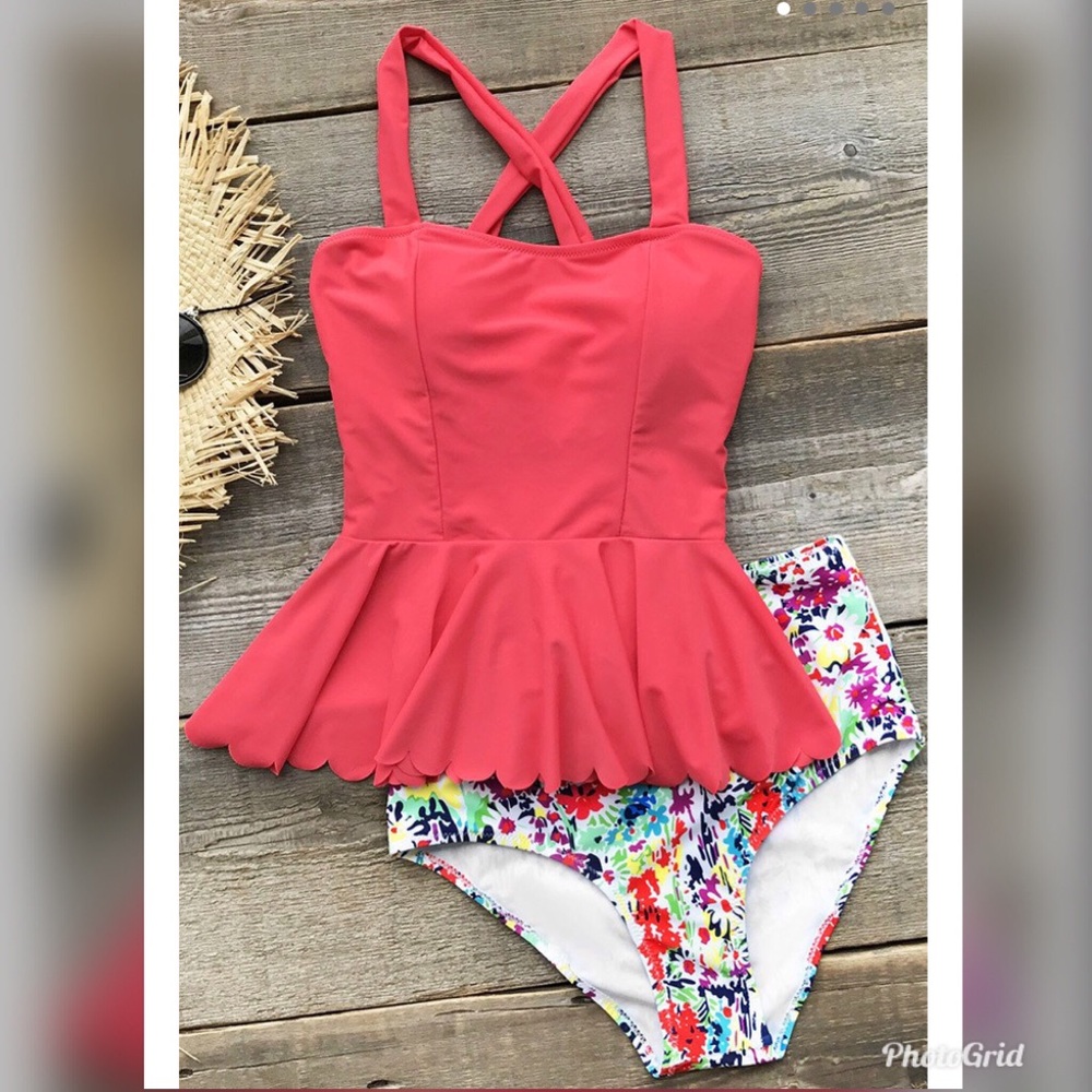 🌸SOLD🌸Cupshe High Wasted Tankini